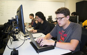 Students in computer lab.
